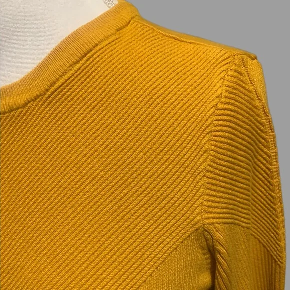 Apt 9 Gold ribbed sweater - Picture 4 of 8